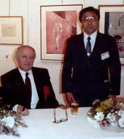 ポール・ギヤマン画伯と日本ぶっくあーと代表・太田唯男