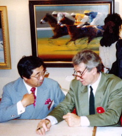 ピエール・ドートルロー画伯と日本ぶっくあーと 代表・太田唯男