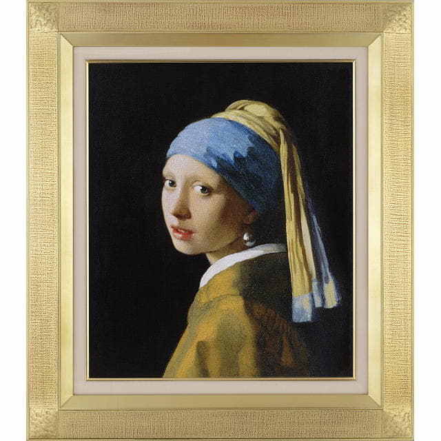 フェルメール「真珠の耳飾りの少女」原寸複製画 美術館承認｜絵画販売